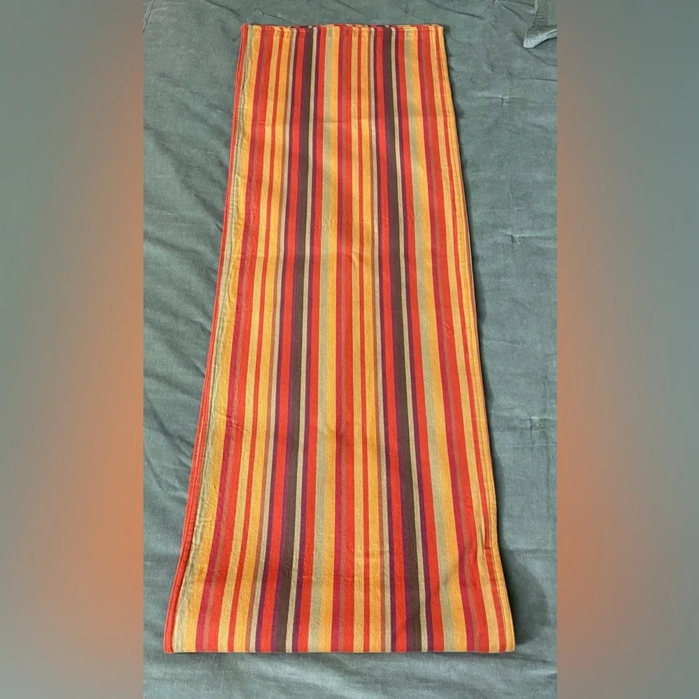 World Market table runner strips 16”x90” beautiful piece no flaws OSK